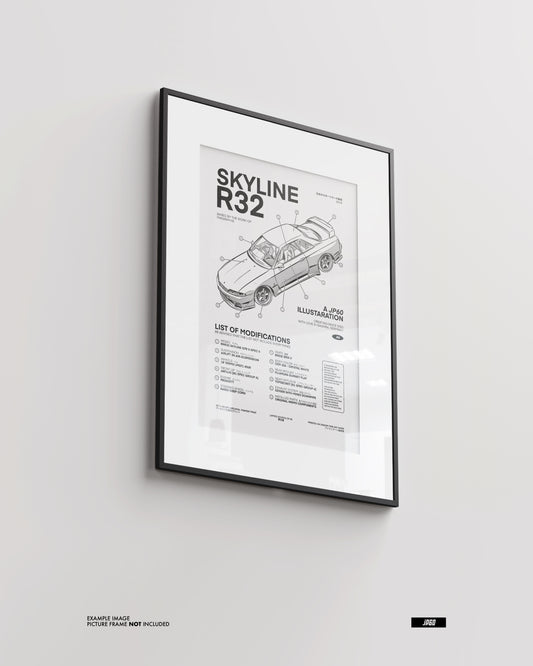 Phigraphie´s Skyline R32 GTR poster