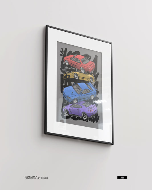 GTR (R32, R33, R34, R35) poster