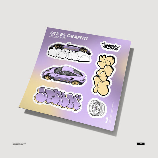 GT3 RS graffiti sticker sheet
