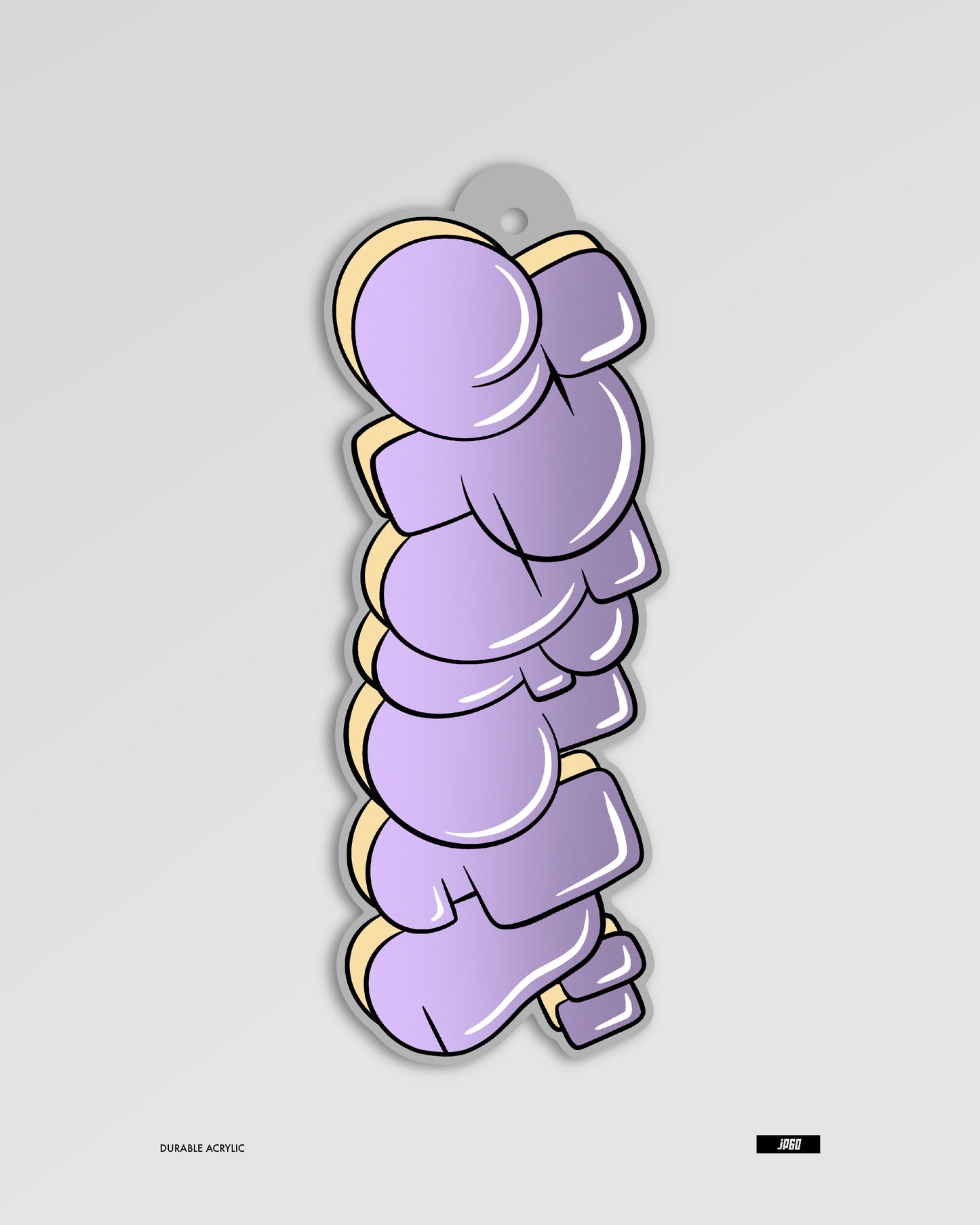 SPOILED graffiti keychain