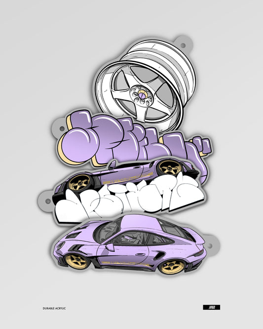 GT3 RS Graffiti Keychain Bundle