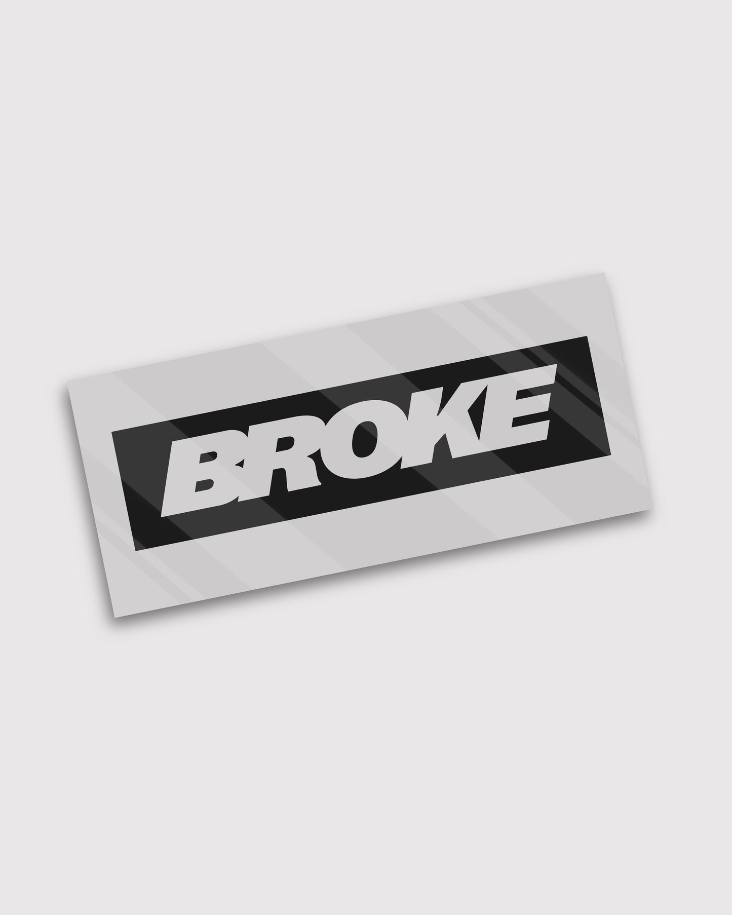 Broke Car Vinyl Decal