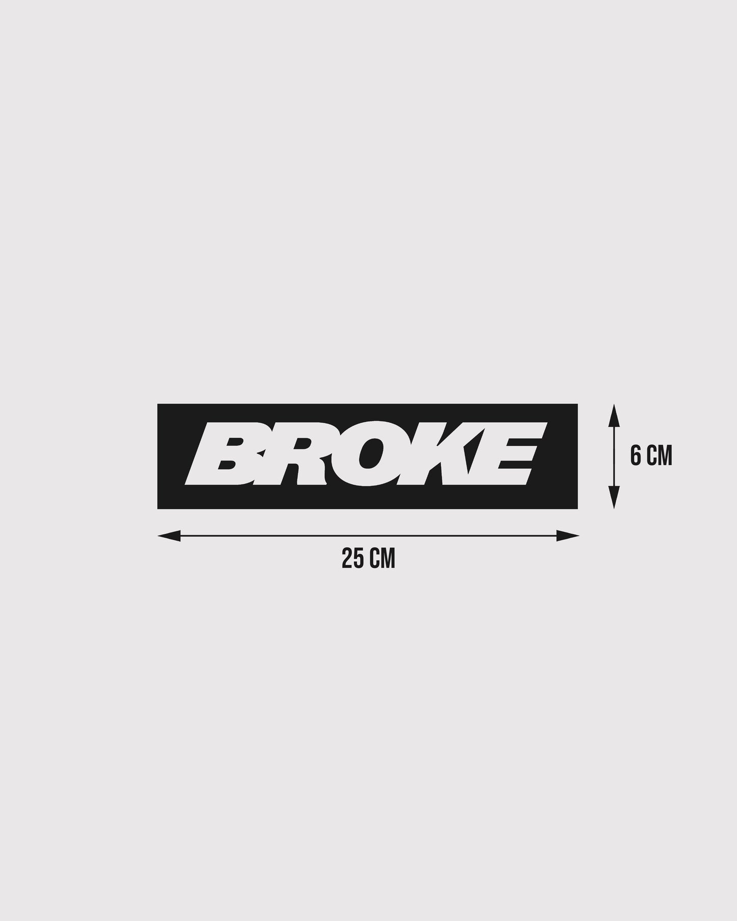 Broke Car Vinyl Decal