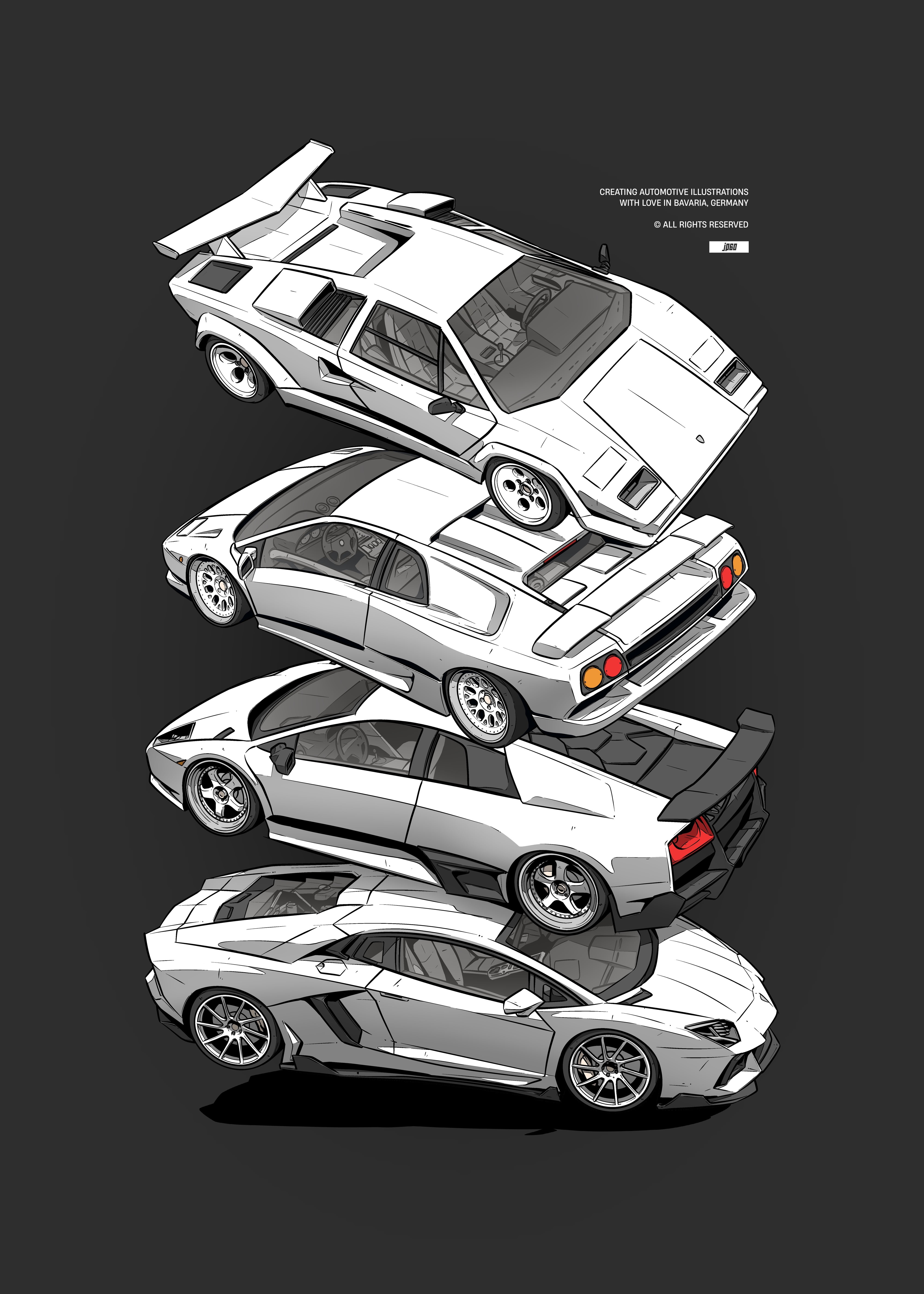 CHASIN Poster – 50×70 cm Car Culture Print | jp60