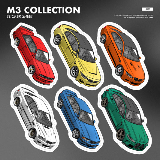 M3 collection sticker sheet